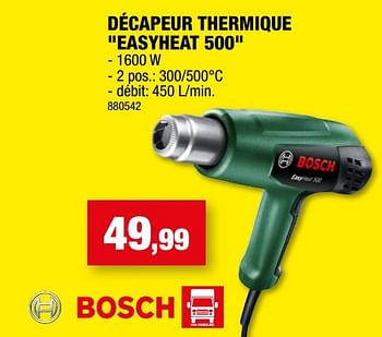 Promotions Bosch décapeur thermique easyheat 500 - Bosch - Valide de 10/08/2022 à 21/08/2022 chez Hubo