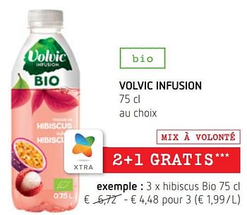 Promotions Volvic infusion hibiscus bio - Volvic - Valide de 11/08/2022 à 24/08/2022 chez Spar (Colruytgroup)