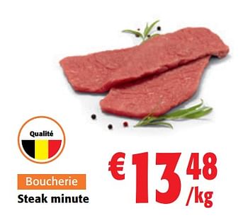 Promotions Steak minute - Produit maison - Colruyt - Valide de 10/08/2022 à 23/08/2022 chez Colruyt