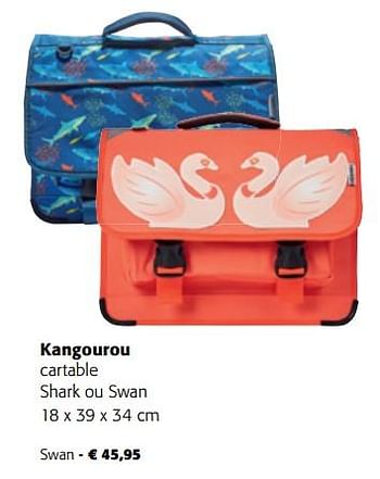 Promotions Kangourou cartable swan - Kangourou - Valide de 10/08/2022 à 23/08/2022 chez Colruyt