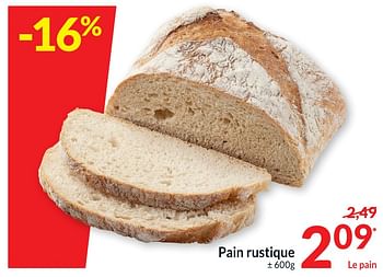 Promoties Pain rustique - Huismerk - Intermarche - Geldig van 16/08/2022 tot 21/08/2022 bij Intermarche