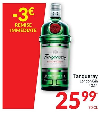 Promotions Tanqueray london gin - Tanqueray - Valide de 16/08/2022 à 21/08/2022 chez Intermarche