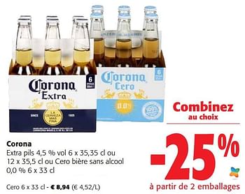 Promotions Corona cero - Corona - Valide de 10/08/2022 à 23/08/2022 chez Colruyt