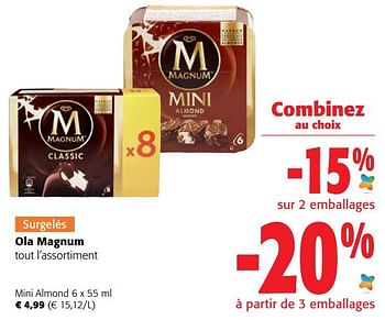 Promotions Ola magnum mini almond - Ola - Valide de 10/08/2022 à 23/08/2022 chez Colruyt