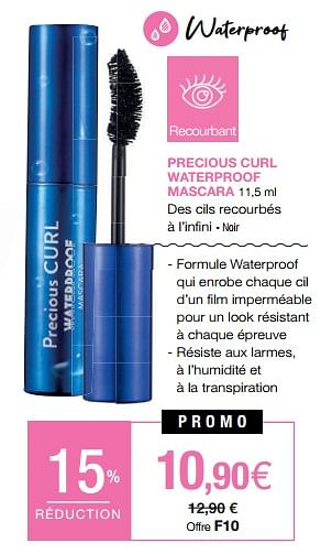 Promotions Precious curl waterproof mascara - Flormar - Valide de 01/08/2022 à 21/08/2022 chez Stanhome