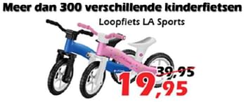 Promoties Loopfiets la sports - L.A.Sports - Geldig van 04/08/2022 tot 28/08/2022 bij Itek