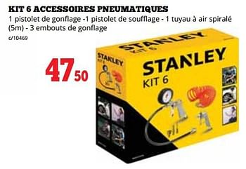 Promotions Kit 6 accessoires pneumatiques - Stanley - Valide de 15/08/2022 à 04/09/2022 chez Dema