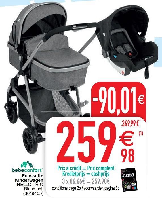 Cora 2025 poussette trio