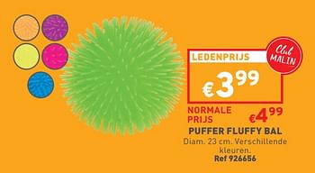 Promoties Puffer fluffy bal - Huismerk - Trafic  - Geldig van 17/08/2022 tot 22/08/2022 bij Trafic