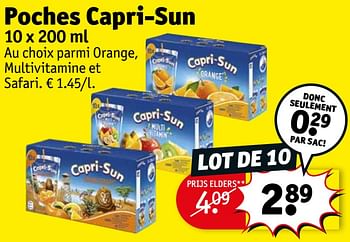 Promoties Poches capri-sun - Capri-Sun - Geldig van 16/08/2022 tot 21/08/2022 bij Kruidvat