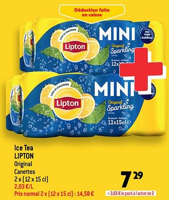 Promotions Ice tea lipton - Lipton - Valide de 17/08/2022 à 23/08/2022 chez Louis Delhaize