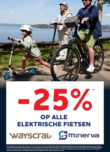 Promotions -25% op alle elektrische fietsen - Produit maison - Auto 5  - Valide de 16/08/2022 à 04/10/2022 chez Auto 5