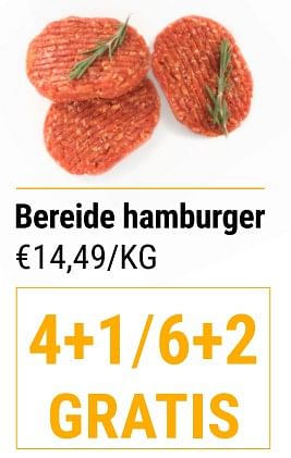 Promoties Bereide hamburger - Huismerk - Budgetslager - Geldig van 19/08/2022 tot 23/08/2022 bij Budgetslager