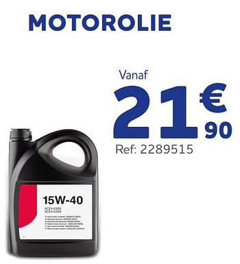 Promoties Motorolie - Huismerk - Auto 5  - Geldig van 16/08/2022 tot 04/10/2022 bij Auto 5