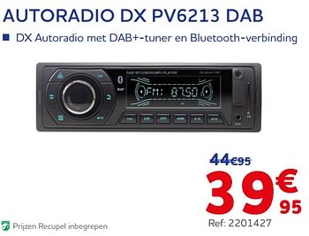 Autoradio DX PV6213 DAB - Norauto