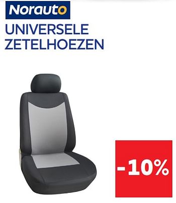 Promoties Universele zetelhoezen -10% - Norauto - Geldig van 16/08/2022 tot 04/10/2022 bij Auto 5
