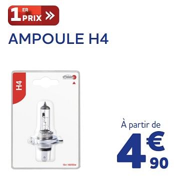 Promoties Ampoule h4 - Huismerk - Auto 5  - Geldig van 16/08/2022 tot 04/10/2022 bij Auto 5