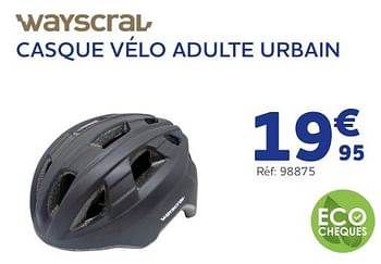 Promoties Casque vélo adulte urbain - Wayscrall - Geldig van 16/08/2022 tot 04/10/2022 bij Auto 5