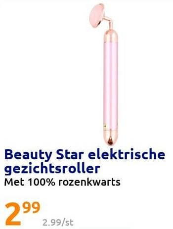 Promoties Beauty star elektrische gezichtsroller - Huismerk - Action - Geldig van 17/08/2022 tot 23/08/2022 bij Action