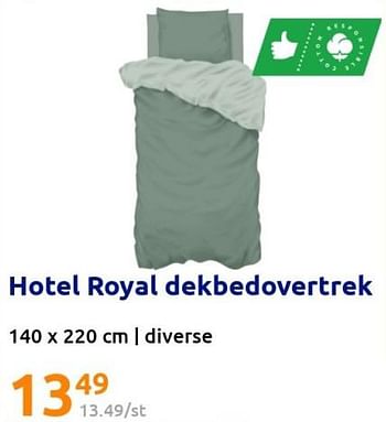 Promotions Hotel royal dekbedovertrek - Hotel Royal - Valide de 17/08/2022 à 23/08/2022 chez Action