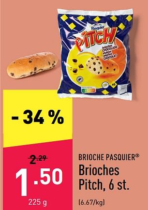 Promoties Brioches pitch - Brioche pasquier - Geldig van 22/08/2022 tot 02/09/2022 bij Aldi