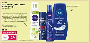 Promoties Ecodeo naturally good bio deodorant aloe vera - Nivea - Geldig van 17/08/2022 tot 03/09/2022 bij De Online Drogist