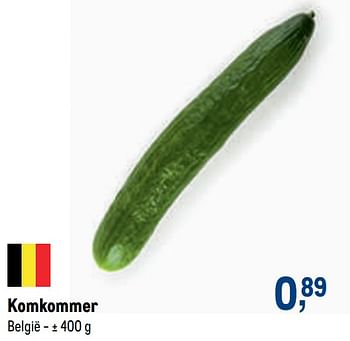 Promoties Komkommer - Huismerk - Makro - Geldig van 24/08/2022 tot 06/09/2022 bij Makro