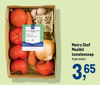 Promoties Metro chef mealkit tomatensoep - Huismerk - Makro - Geldig van 24/08/2022 tot 06/09/2022 bij Makro