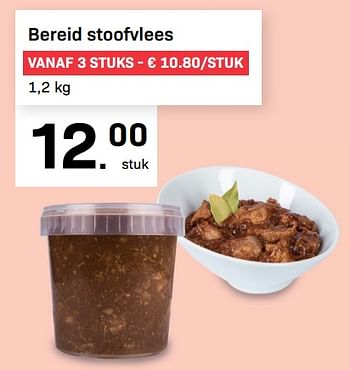 Promoties Bereid stoofvlees - Huismerk - Buurtslagers - Geldig van 19/08/2022 tot 15/09/2022 bij Buurtslagers