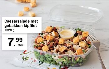 Promoties Caesarsalade met gebakken kipfilet - Huismerk - Buurtslagers - Geldig van 19/08/2022 tot 15/09/2022 bij Buurtslagers