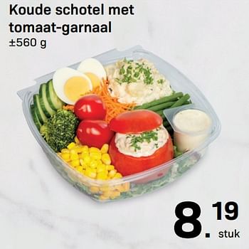 Promoties Koude schotel met tomaat-garnaal - Huismerk - Buurtslagers - Geldig van 19/08/2022 tot 15/09/2022 bij Buurtslagers