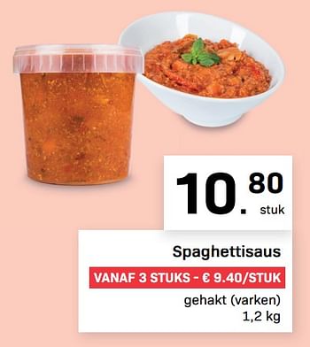 Promoties Spaghettisaus - Huismerk - Buurtslagers - Geldig van 19/08/2022 tot 15/09/2022 bij Buurtslagers
