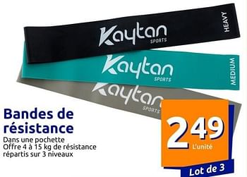 Promotions Bandes de résistance - Kaytan - Valide de 17/08/2022 à 23/08/2022 chez Action