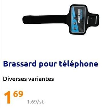 Promotions Brassard pour téléphone - Produit Maison - Action - Valide de 17/08/2022 à 23/08/2022 chez Action