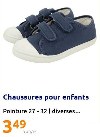 Promotions Chaussures pour enfants - Produit Maison - Action - Valide de 17/08/2022 à 23/08/2022 chez Action