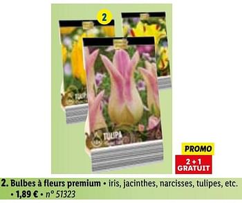 Promotions Bulbes à fleurs premium - Produit maison - Lidl - Valide de 29/08/2022 à 03/09/2022 chez Lidl