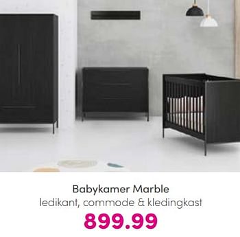 Promotions Babykamer marble - Produit Maison - Baby & Tiener Megastore - Valide de 21/08/2022 à 27/08/2022 chez Baby & Tiener Megastore