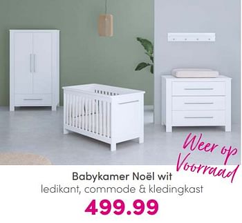Promoties Babykamer noël wit - Huismerk - Baby & Tiener Megastore - Geldig van 21/08/2022 tot 27/08/2022 bij Baby & Tiener Megastore