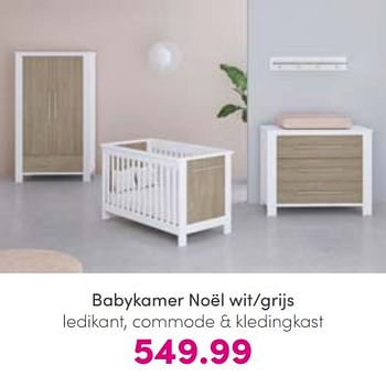 Promotions Babykamer noël wit-grijs - Produit Maison - Baby & Tiener Megastore - Valide de 21/08/2022 à 27/08/2022 chez Baby & Tiener Megastore