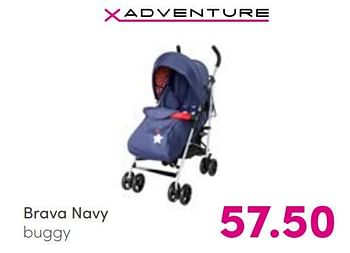 Promoties Brava navy buggy - Xadventure - Geldig van 21/08/2022 tot 27/08/2022 bij Baby & Tiener Megastore