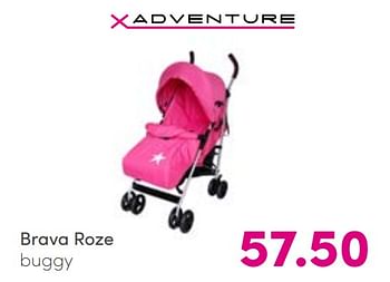 Promoties Brava roze buggy - Xadventure - Geldig van 21/08/2022 tot 27/08/2022 bij Baby & Tiener Megastore