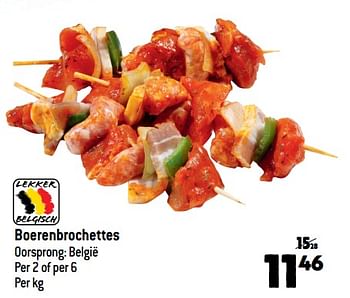 Promoties Boerenbrochettes - Huismerk - Match - Geldig van 24/08/2022 tot 30/08/2022 bij Match