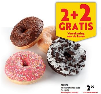 Promoties Donuts - Huismerk - Match - Geldig van 24/08/2022 tot 30/08/2022 bij Match