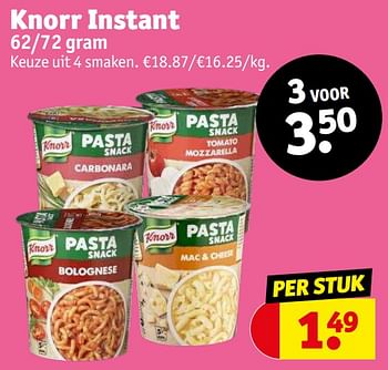 Promoties Knorr instant - Knorr - Geldig van 23/08/2022 tot 28/08/2022 bij Kruidvat