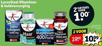 Promoties Magnesium forte - Lucovitaal - Geldig van 23/08/2022 tot 28/08/2022 bij Kruidvat