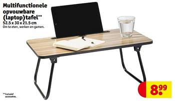 Tarief dynastie conversie Huismerk - Kruidvat Multifunctionele opvouwbare laptoptafel - Promotie bij  Kruidvat