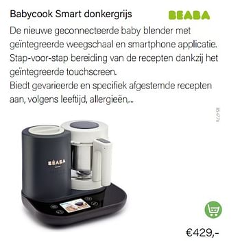 Promotions Beaba babycook smart donkergrijs - Beaba - Valide de 01/09/2022 à 30/09/2022 chez Multi Bazar