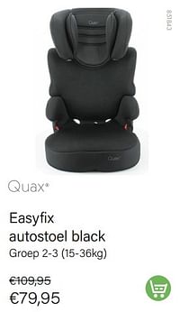 Easyfix autostoel black-Quax