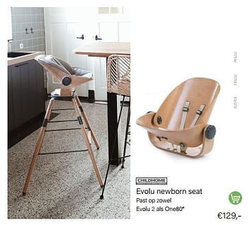 Promoties Evolu newborn seat - Childhome - Geldig van 01/09/2022 tot 30/09/2022 bij Multi Bazar