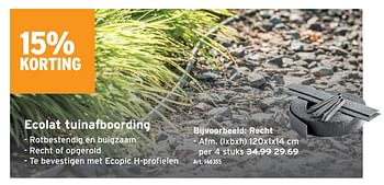 Promoties Ecolat tuinafboording - Huismerk - Gamma - Geldig van 24/08/2022 tot 06/09/2022 bij Gamma